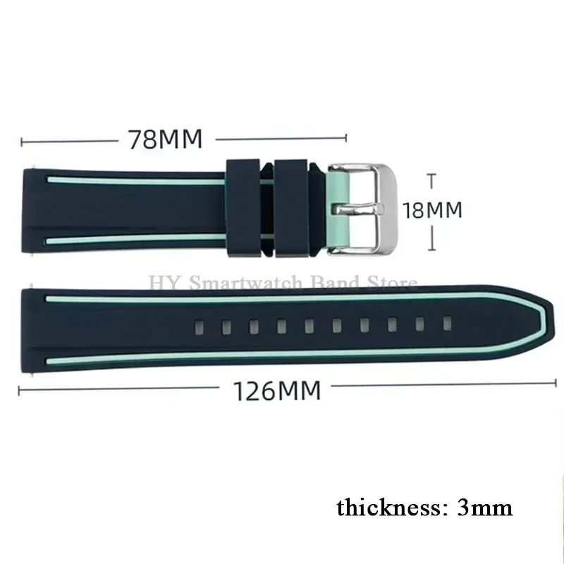 Multisize Silicone Waterproof Quick Release Watch Strap - Versatile Rubber Band