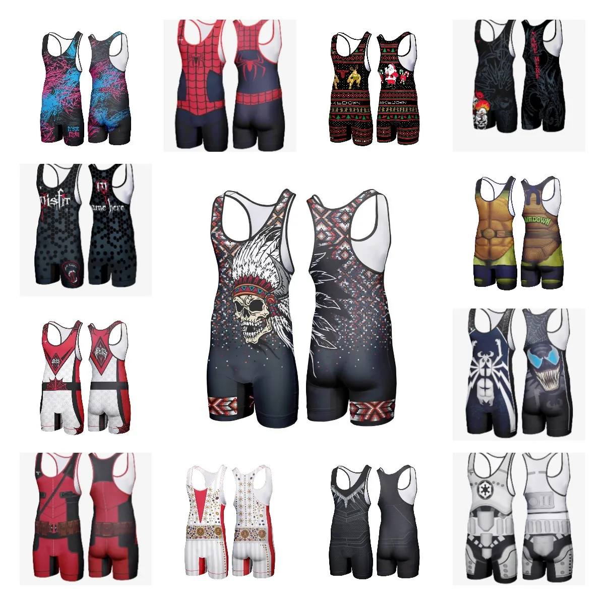 Custom Reversible Sublimated Marathon Running Wear Lightweight Iron Suit Wrestling Singlets Triathlon Bodysuit Gym Gear Skinsuit