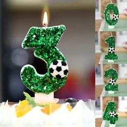 Football Cake Candles Decoration Soccer Ball Birthday Party Supplies for Kids Toy Gifts Home Decoration Anniversary Cake Candle