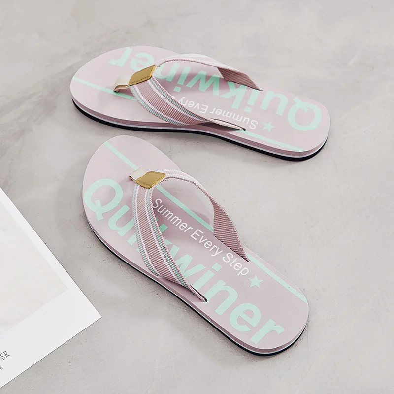 Kvinnor Flip Flops Soft Foam Sliders Halkfria sommartofflor Slip Comfy Tofflor för inomhus utomhus_voghion.com