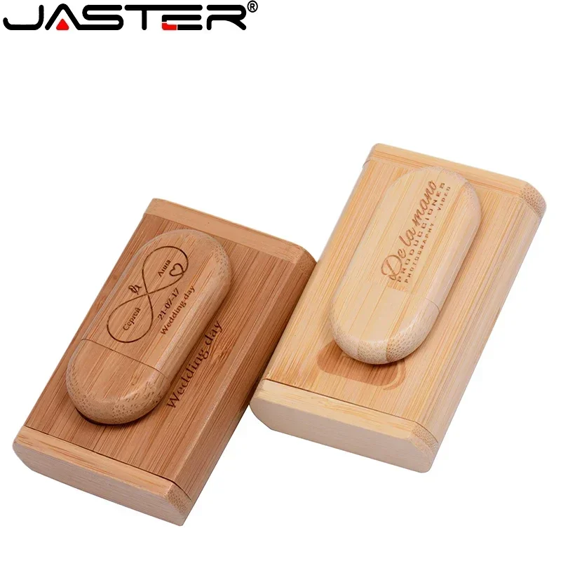대나무 나무 USB 플래시 드라이브, U 스틱, 64GB, 8GB, 4GB, 펜드라이브 메모리 스틱 박스, 결혼 선물, 무료 커스텀 로고, 128GB, 5 개/로트