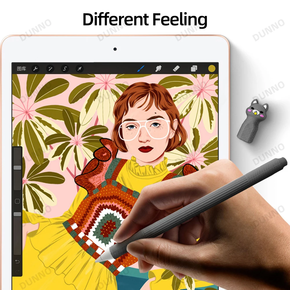 Apple Pencil   ̽ 1st 2nd Generation Ϳ  º ŸϷ  Ʈ Silcone Funda Ŀ ׼