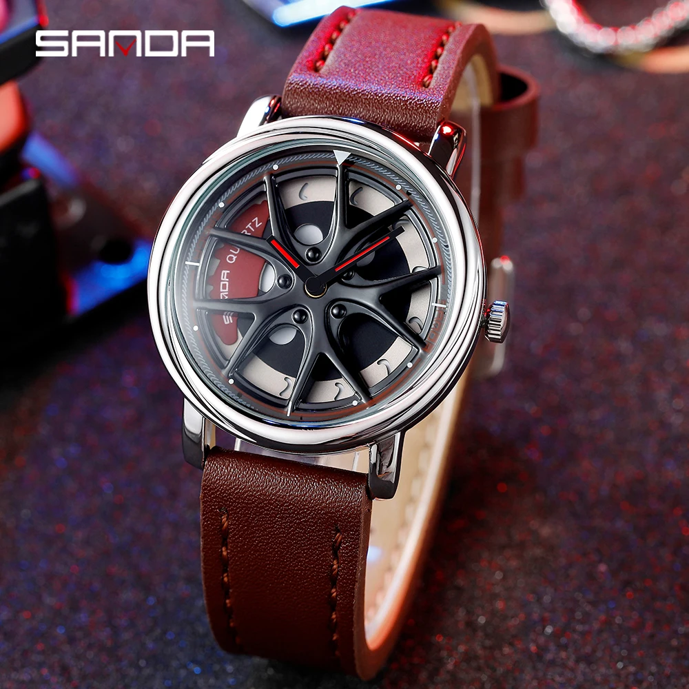 SANDA Men's Watch Luxury Brand Stainless Steel Fashion Quartz Wrist Watch New InTop Essentials Quartz Wristwatches Gift for Men