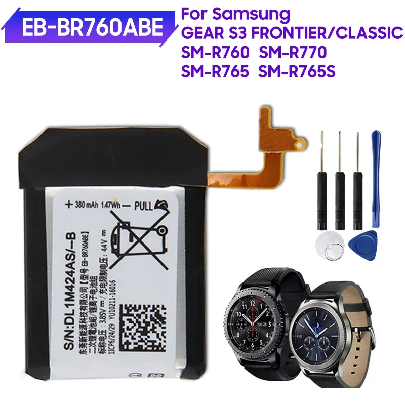 

Watch Battery EB-BR760ABE For Samsung Gear S3 Frontier / Classic EB-BR760A SM-R760 SM-R770 SM-R765 SM-R765S 380mAh