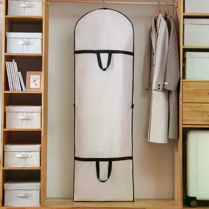 60x180CM 의류 방진 커버, 의류 수트 드레스 재킷 코트 커버 보호대, 여행 가방 수트 웨딩드레스 커버