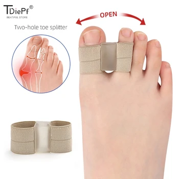 1Pc Toe Separator Foot Care Tool Silicone Spreader Separator Bunion Hallux Valgus Corrector Thumb Finger Correction Straightener 1