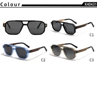 Lunettes de soleil polarisées CATERSIDE pour hommes, design rétro de marque de luxe, branches en bois massif, lunettes de soleil pour femmes, idéales pour la conduite et les soirées 3