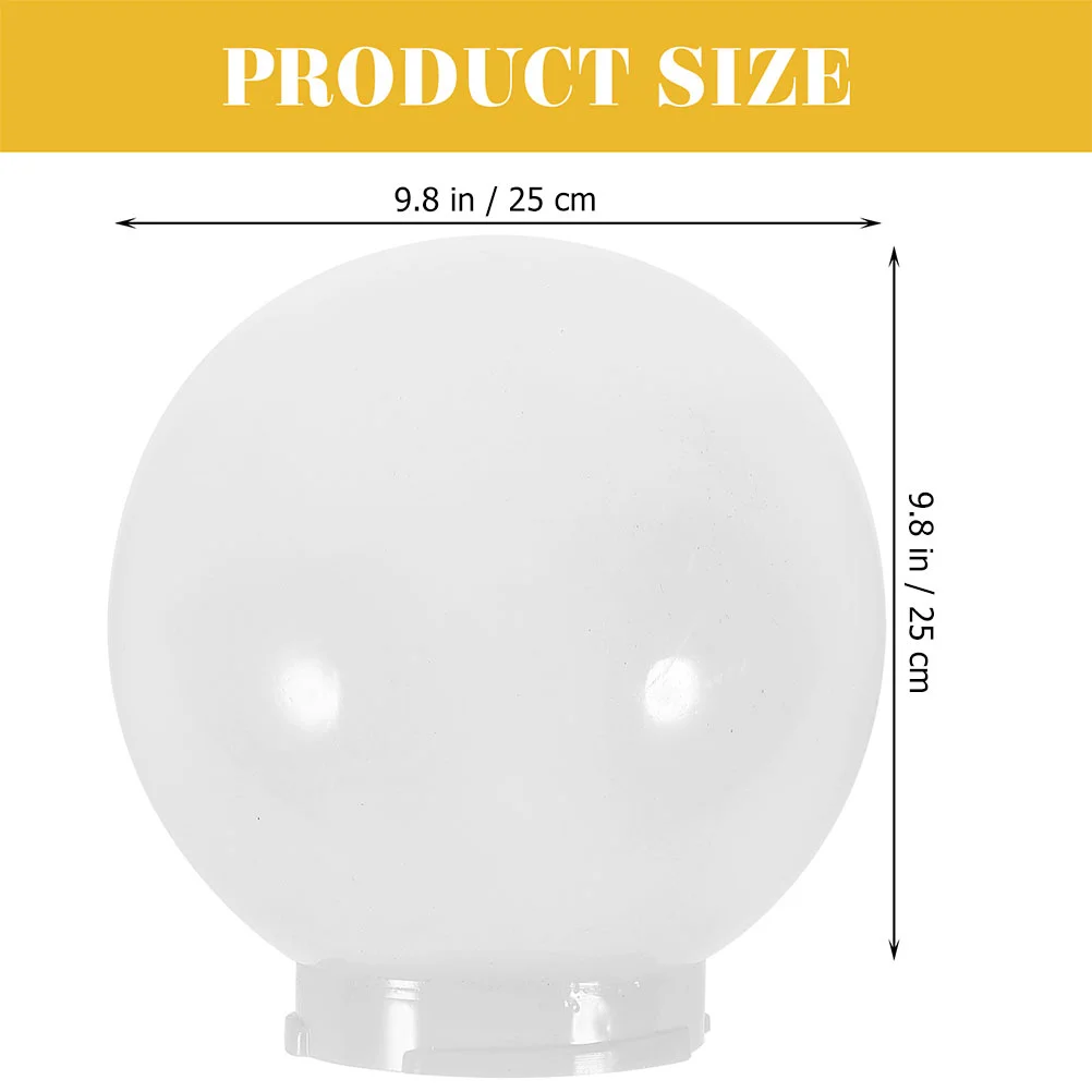 백색 유리 램프 쉐이드, 밀키 글로브 전등갓 피팅 램프, 원형 조명 커버, D10cm D12cm D15cm D20cm D25cm D30cm, 1 개, 2 개, 3 개
