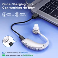 Pair Volume-Adjustable Invisible Hearing Aids Rechargeable Portable Hearing Aids For Deafness Sound Amplifiers 2