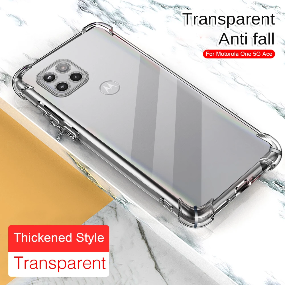 Airbag Trasparenti Coque Antiurto Per Motorola Moto G 5G 2020 Tpu Custodia Morbida Per Motorola One 5G Ace E30 E40 E 30 40 4G 2021