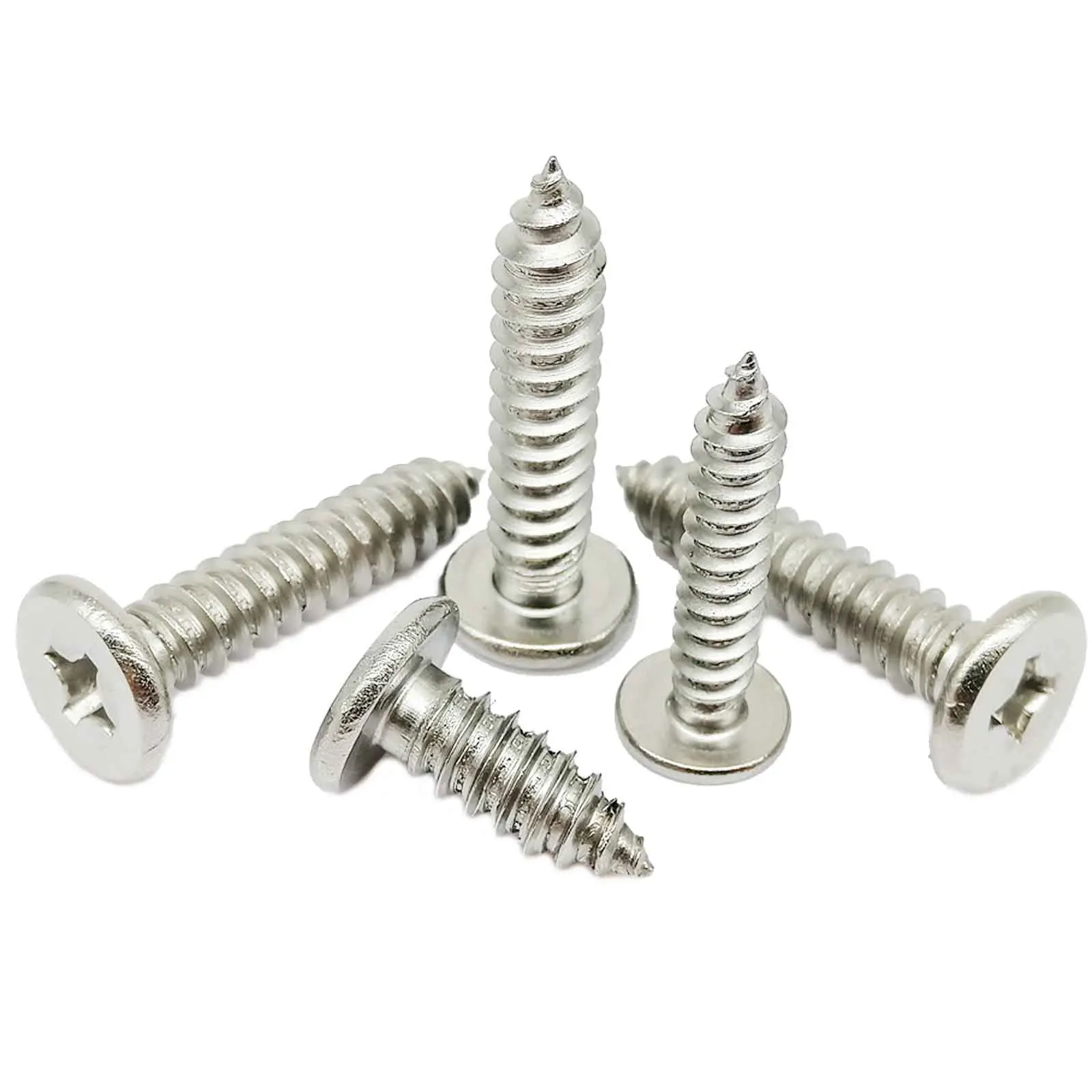 A2 304 Stainless M3.5 M4 M4.2 Phillips Pan Head Sheet Metal Self Tapping Screw 