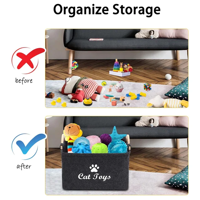 Felt Pet Toy Box 3