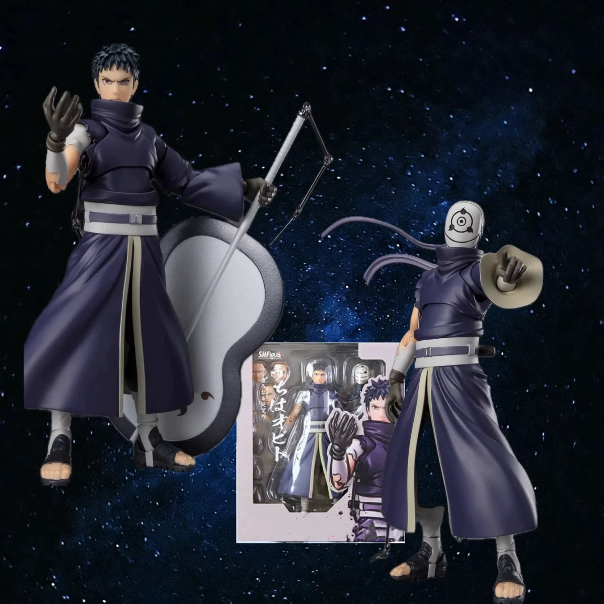 関節式アクションフィギュア,おもちゃモデル,shf-narutoうちはオビト