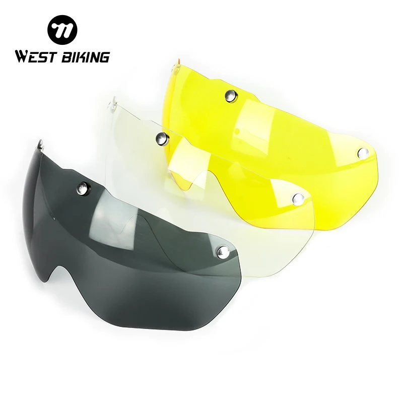 WEST BIKING Bicycle Helmet Goggles Magnetic Lens For 0708094 Type Helmet