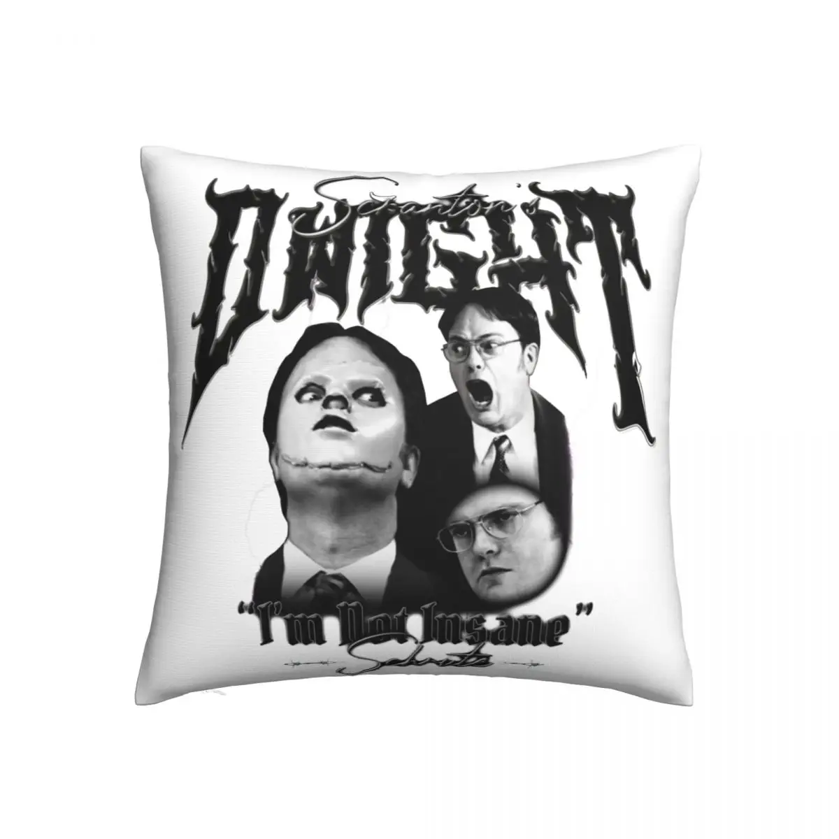 

Dwight Schrute The Office Black Homage Comedy Pillowcase Soft Fabric Cushion Cover Decor Tv Series Pillow Case Cover Bedroom