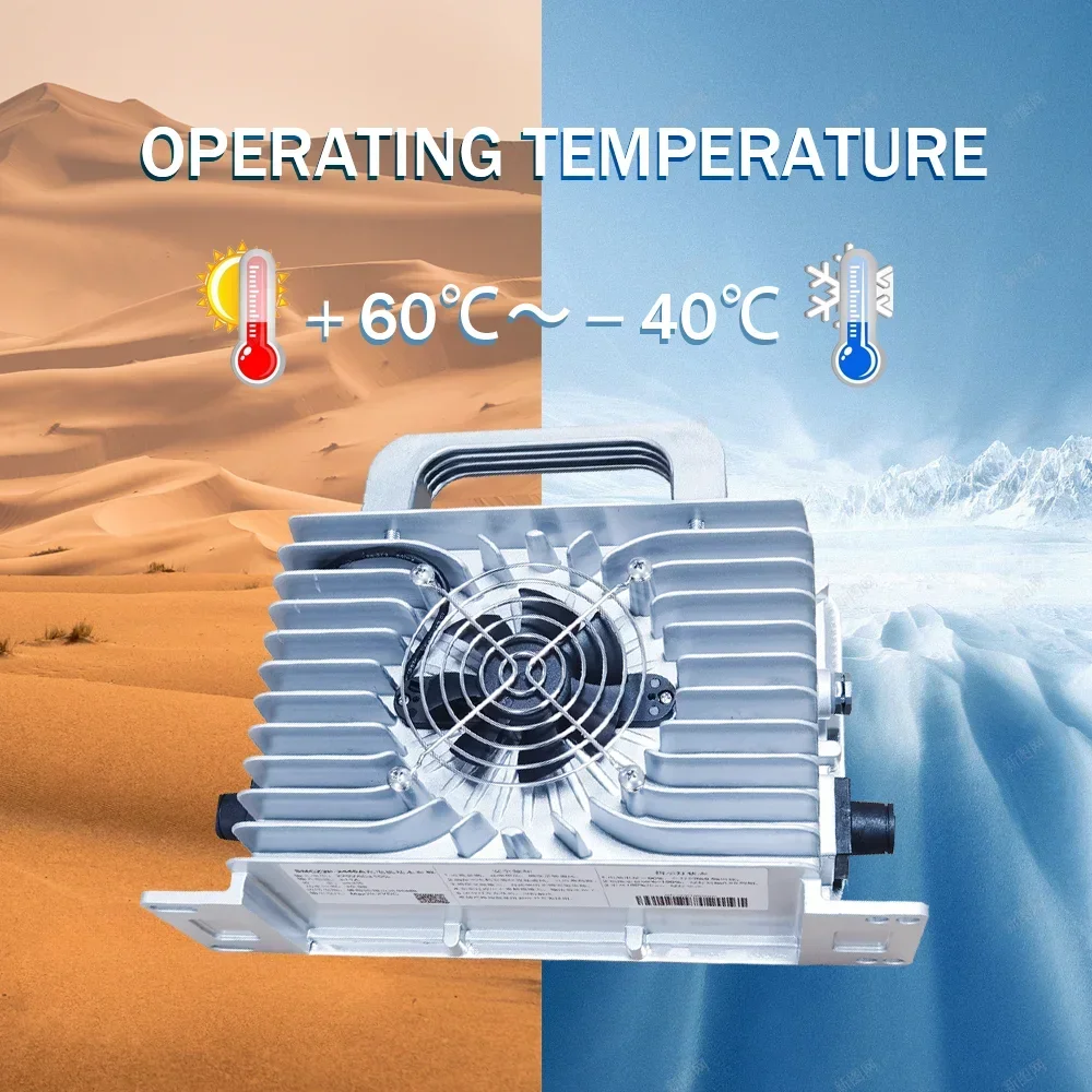 Outdoor Waterproof Charger With Temperature Compensation Lithium Lead Acid Lifepo4 Battery Charger