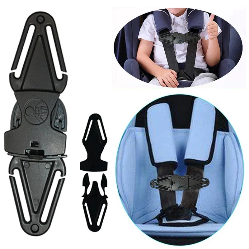 Car Child Safety Seat Belt Shoulder Belt Positioning Buckle Fixer Adjuster Baby Stroller Chest Buckle Lock Accessories seat belt adjuster seat belt strap
