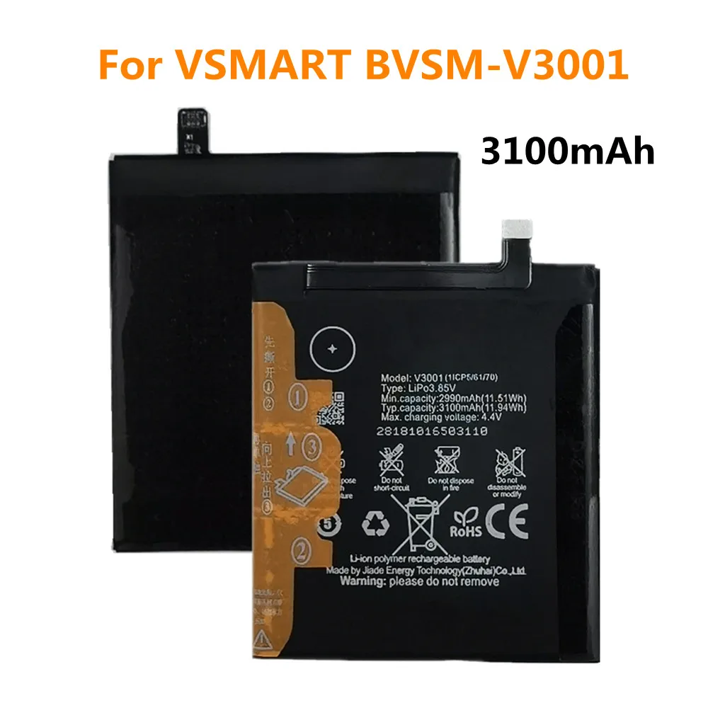 

Высококачественный аккумулятор BVSM V3001 для телефона VSMART BVSM-V3001 BVSMV3001, 3100 мАч, аккумулятор для телефона, быстрая доставка