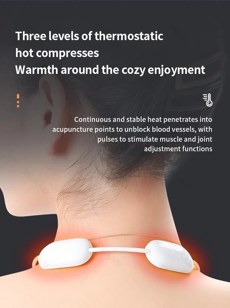 Neck Massager with Heat, Portable Electric Neck Massager for Pain Relief  Deep Tissue, Lymphatic Drai…See more Neck Massager with Heat, Portable