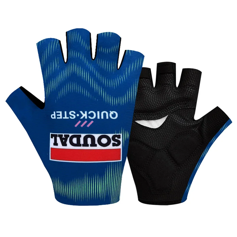 Pro Team Breathable Half Finger Cycling Gloves – Anti-Slip Sports Gloves
