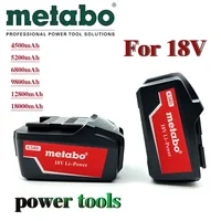 Pour Metabo 18V 4.0-9.0Ah batterie outils électriques perceuse clé marteau meuleuse pour Metabo 18VBattery Asc30 Asc55 1