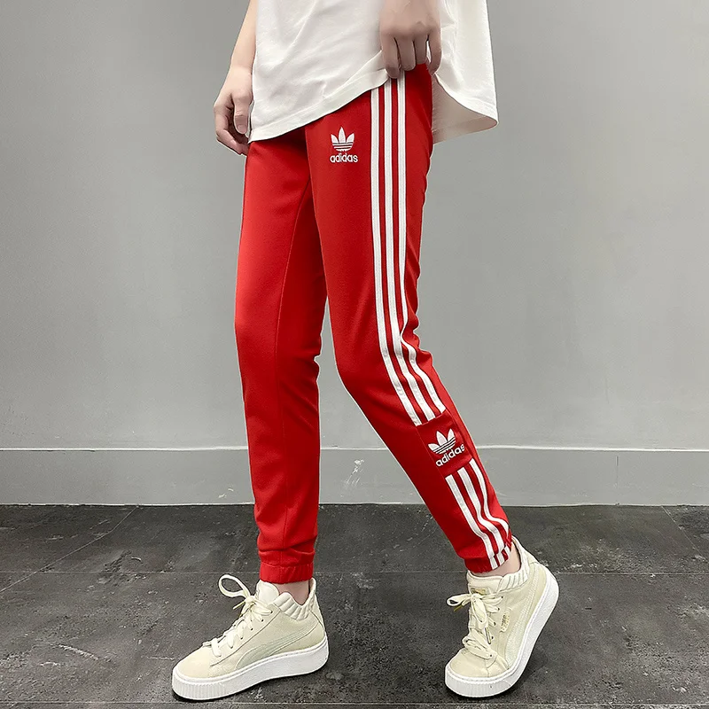 Adidas Breathable Trousers Men and Women Retro Popular Cotton Fashionable Slimming Jogger Sweatpants Multicolor casual sports pants