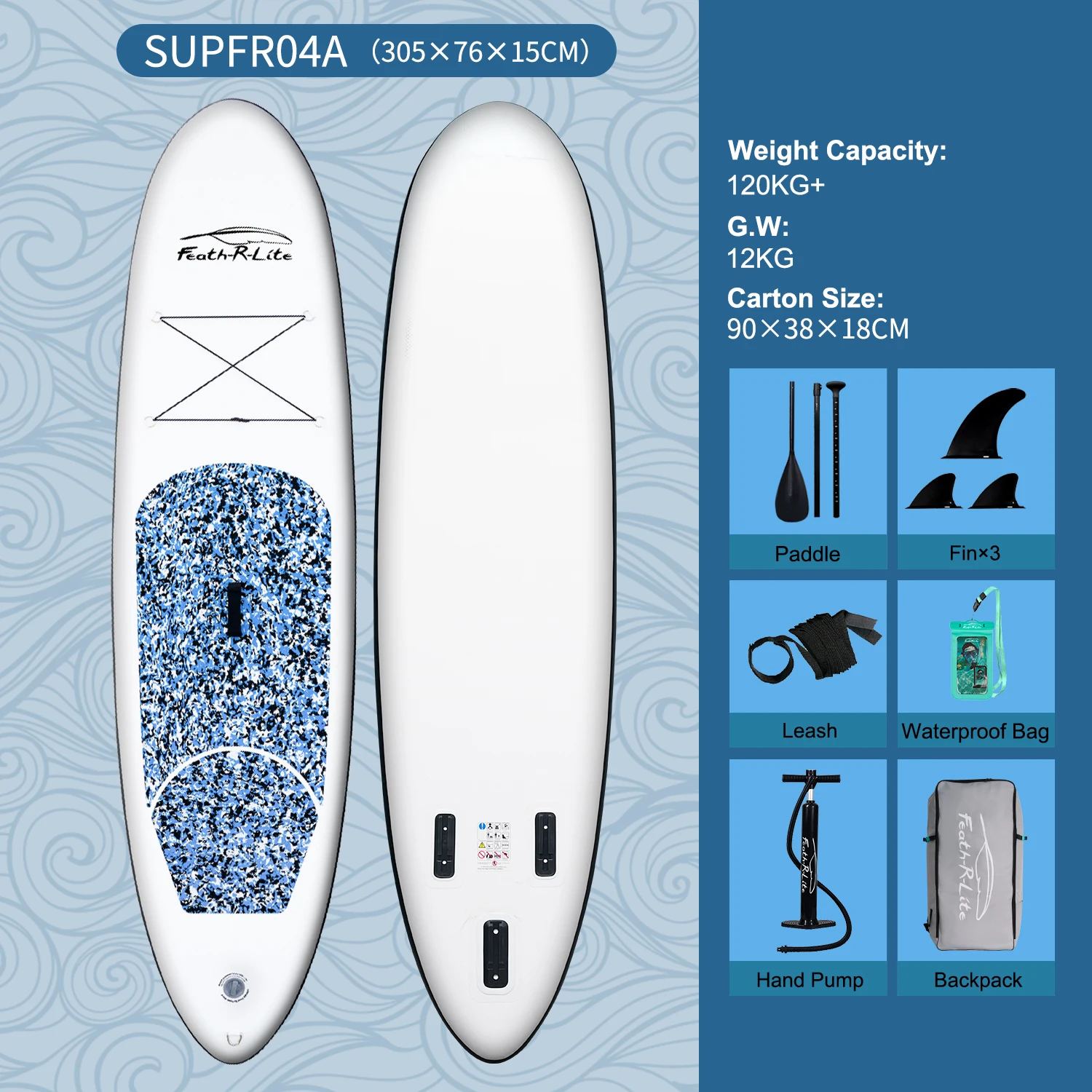 FunWater スタンドアップパドルボード ボード 320×83×15cm Amazon | FunWater（ファンウォーター）インフレータブルSUP