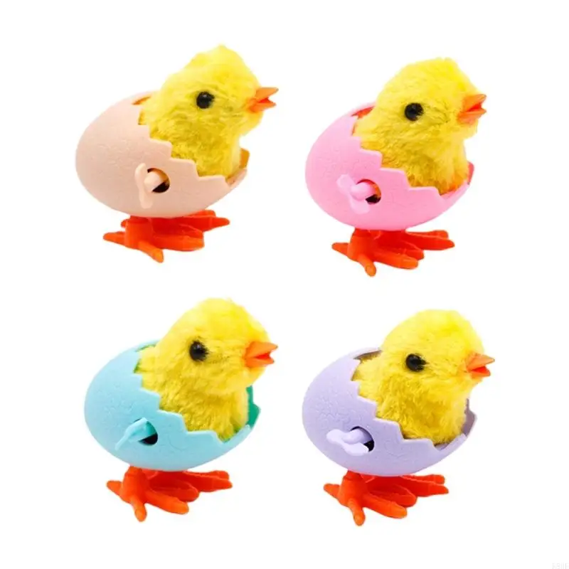 K8GF Cartoon Baby Chick Robot Wind up Toy for Home Bar Club Display Decoration