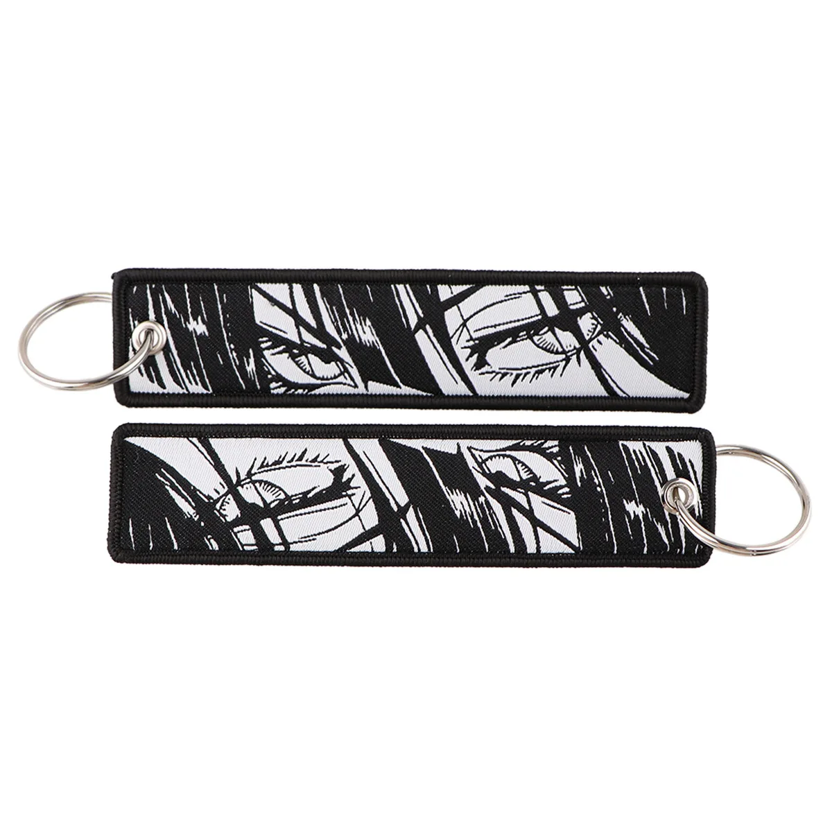 Embroidered Anime Cartoon Keychain - Stylish Keyring Holder and Pendant Accessories