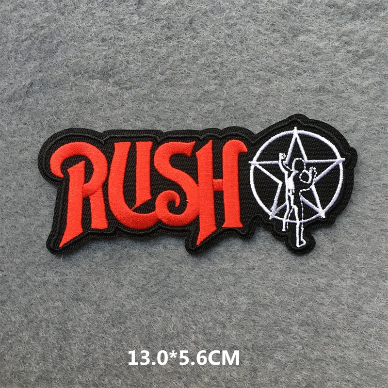 Rock Band Music Patches Badges Stripes on Clothes Jackets Ironing DIY  Applique Sewing Supplies Punk Red Stickers