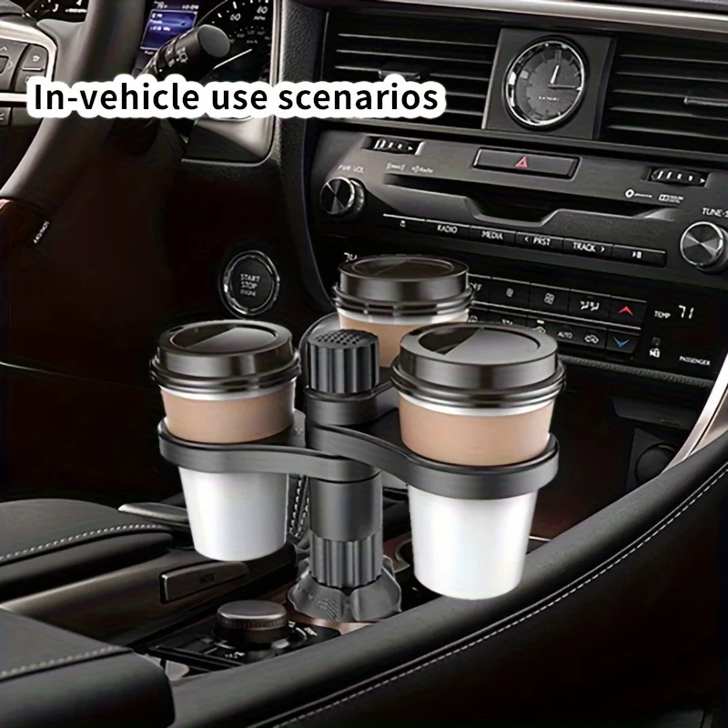 1개, 3컵 자동차 컵홀더, 확장형 자동차 컵홀더, 조절 가능한 베이스.