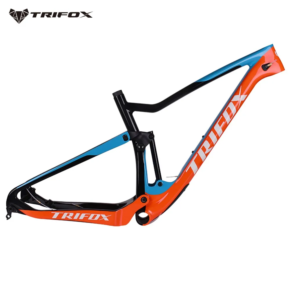 ＴＲＩ FOX カーボンフレーム 29インチ MTB New Arrival Trifox Light Weight Full XC Suspension Carbon 29ER MTB
