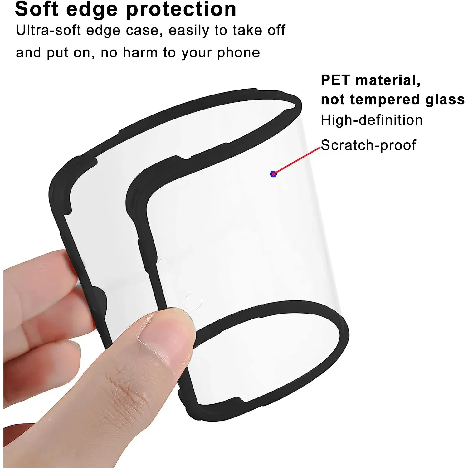 360° Full Body Transparent Shockproof Screen Protector Case
