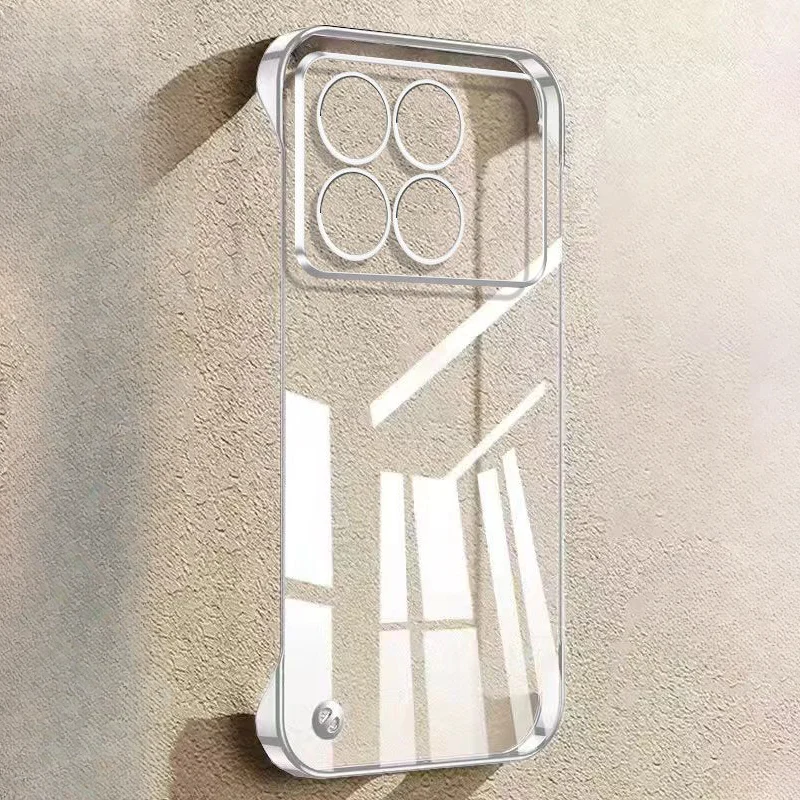Electroplated Transparent Ultra-Thin Frameless Phone Case - Hard Protective Cover Shell