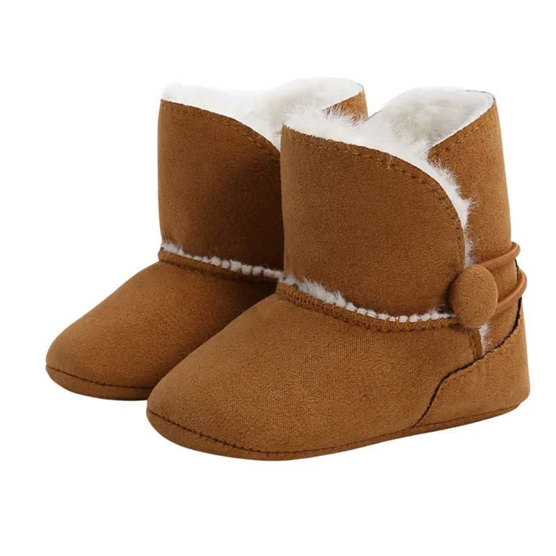 0-18M Baby Autumn Winter Shoes Infant Snow Boot Boys Girls Crib Shoes Fleece Warm Soft Sole Anti-slip Toddler First Walker baby shoes baby boots winter snow boots