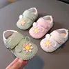Baby Shoes 2023 Spring Soft Leather Anti Slip Casual Flats Baby Girls Dress Princess Shoes First Walkers Cute Flower Kids Shoes 1