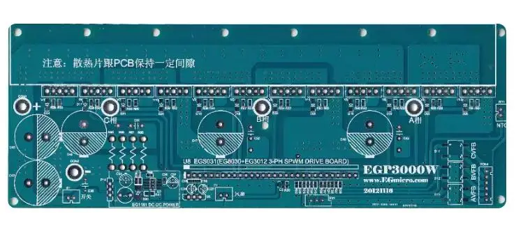 EGP3000W 3상 순수 사인파 인버터 전원 베이스 보드(빈 보드) UPS EPS