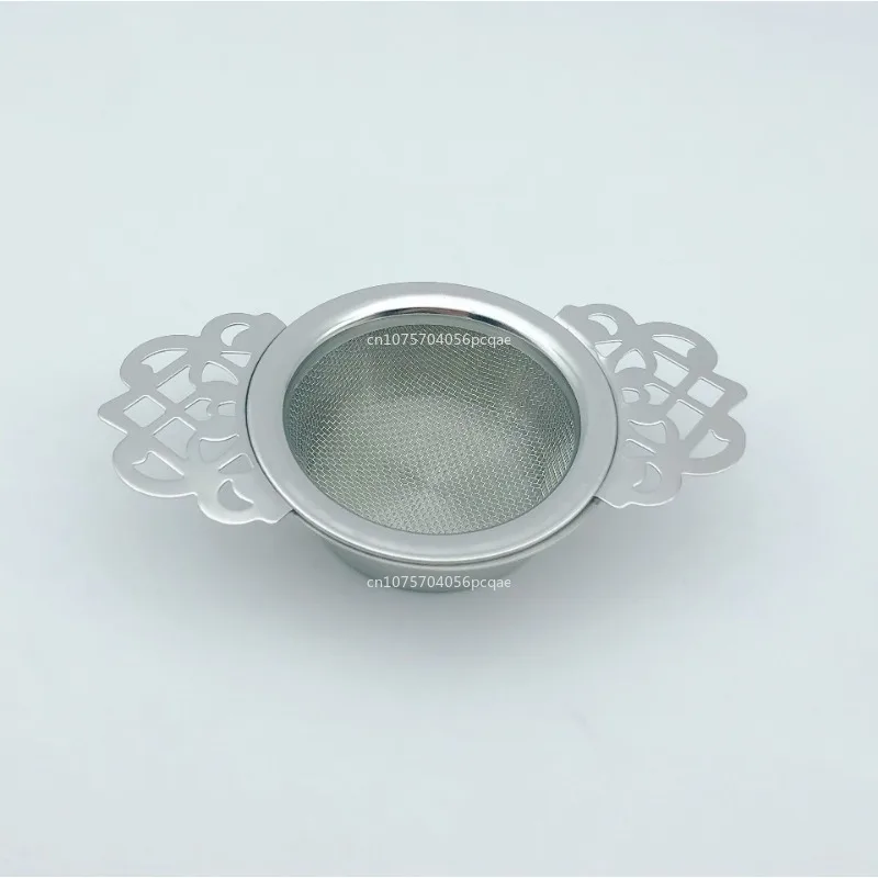 New Stainless Steel Tea Strainer with Drip Bowl Easy Clean Loose Leaf Traditional Hanging Herbal Home Kitchen Accessories