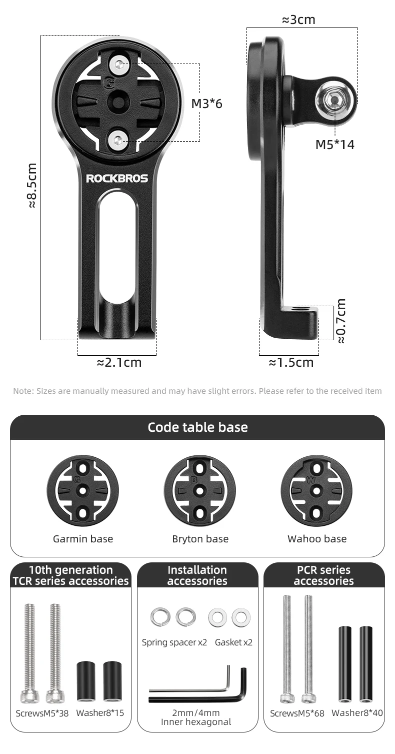Bike Computer Holder Bike Front Light Lamp Mount for GIANT TCR PCR Aluminum Allo
