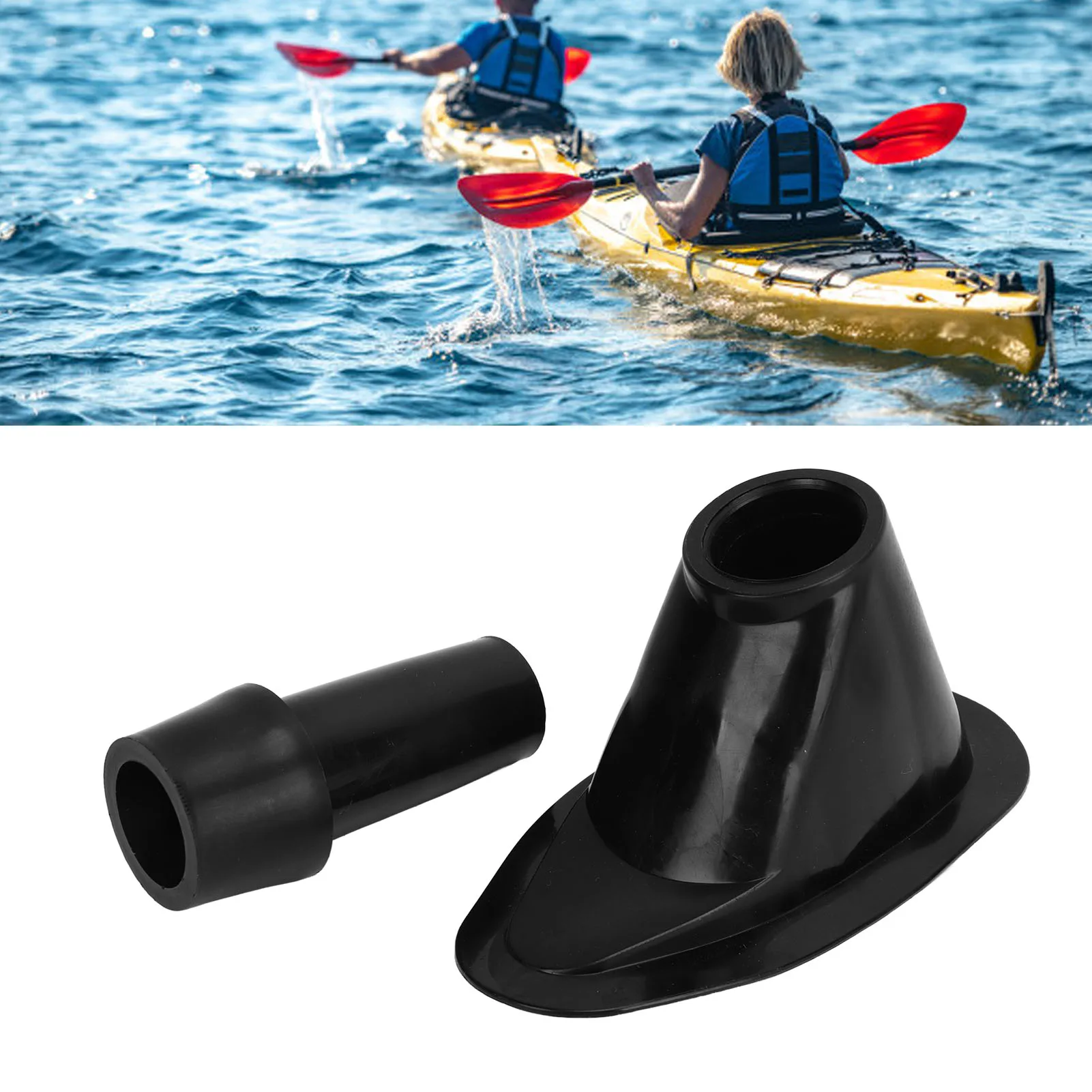 Aileron De Suivi De Kayak En PVC Noir, Aileron Int Points De Montage Planche De Bassin Pour Kayak Canoe Bateaux A Rames