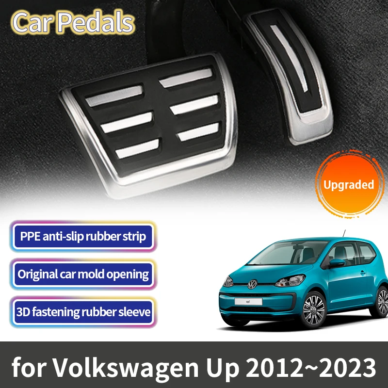 Pedali Per Auto Per Volkswagen Vw Up! Gti Tsi E-Up Seat Mii 2012 ~ 2023 Skoda Citigo Acceleratore Freno Pastiglie Pedale In Acciaio Inox
