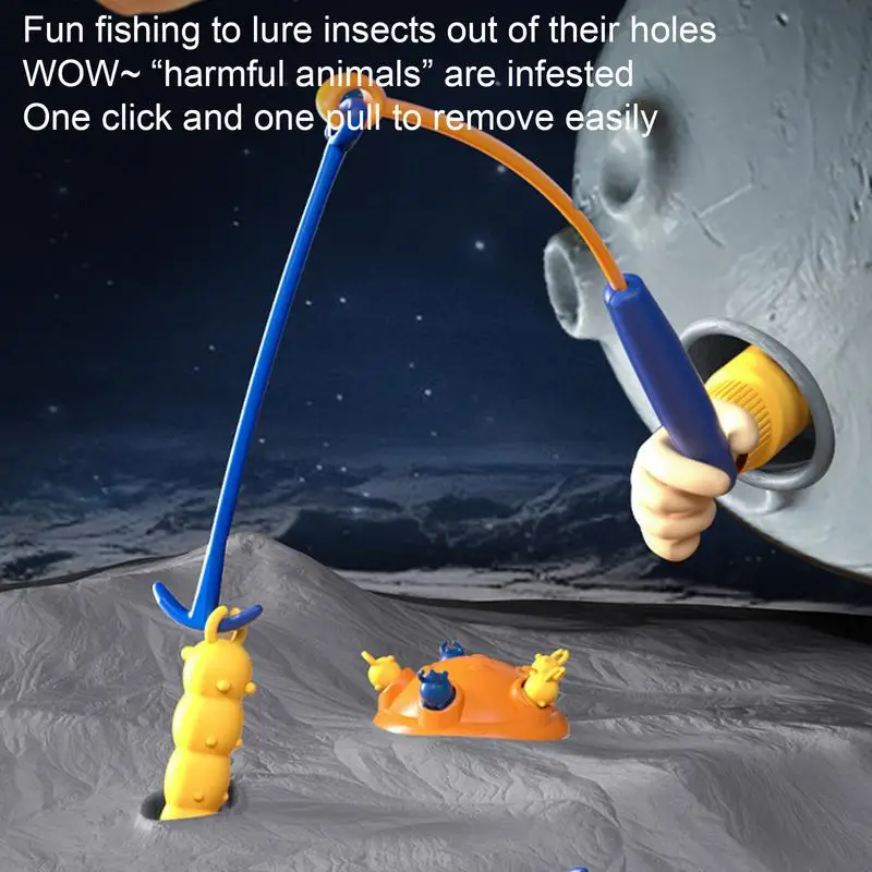 Toddler Fishing Game Pounding Toddler Toys Fun Educational Toys With Multi-Player Mode For Toddler Kid 4