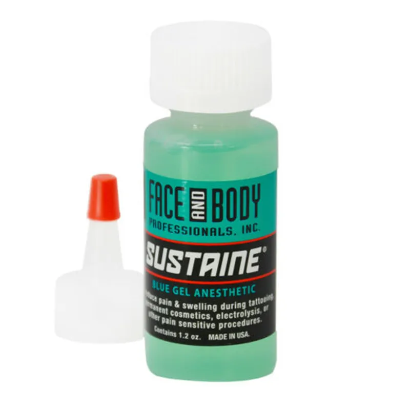 Original Face And Body Sustaine Blue Gel For Body Eyebrow Lip Permanent ...