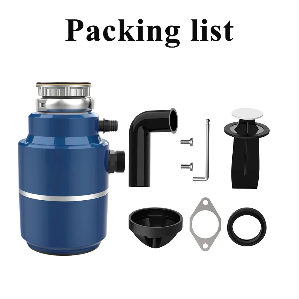Kitchen Wasteclean 5 Level Grinding System Wireless Switch 650w Kitchen Sink Food Waste Grinder