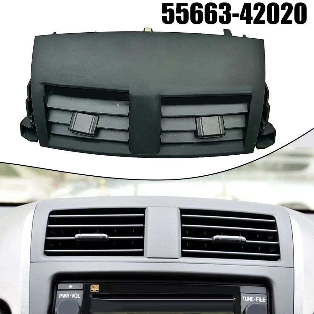 

1pc Car Center AC Air Dash Vents Panel Black ABS Air Outlet Assembly Replacement For Toyota For RAV4 2006-2012 #55663-42020