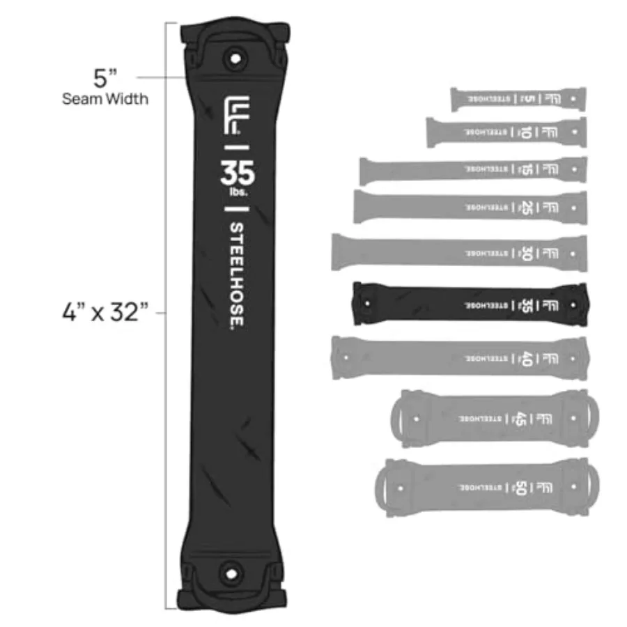 35 LB Steelhose | Free Weight. Anchored Weight