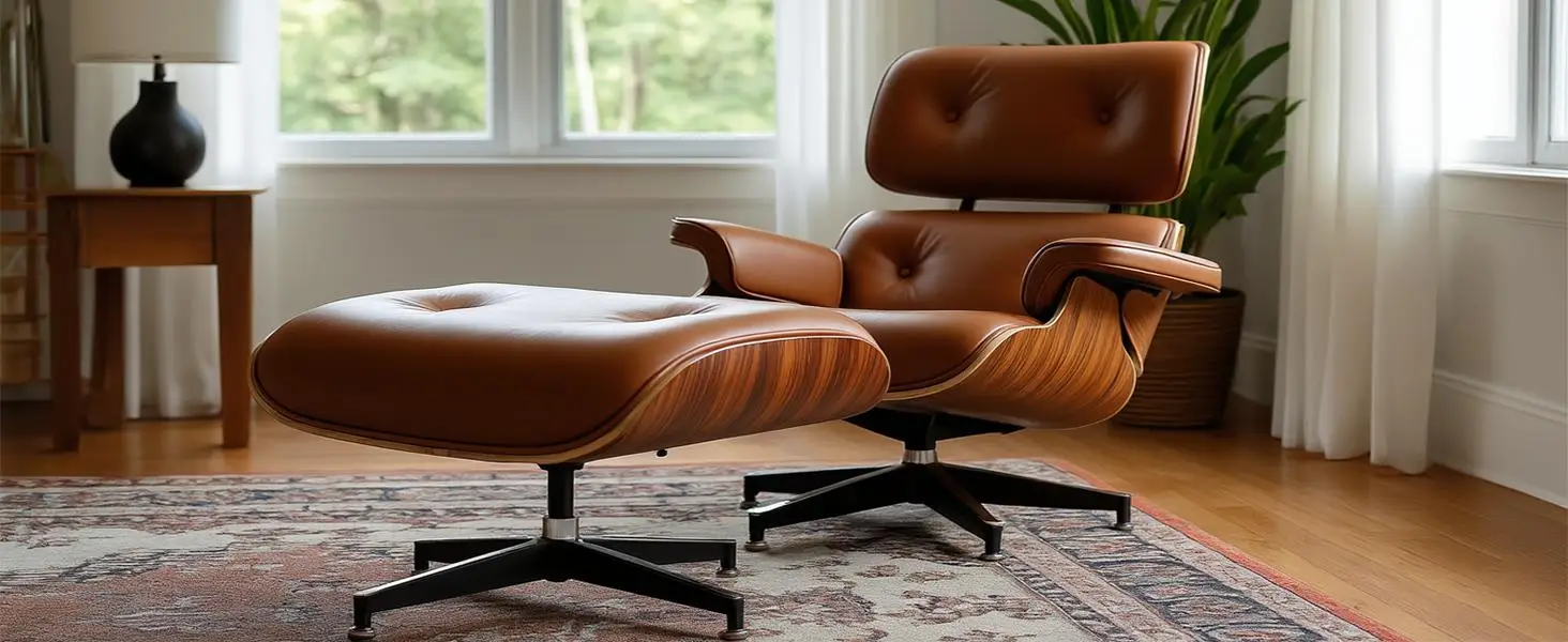 Mid Century Chaise Lounge Chair