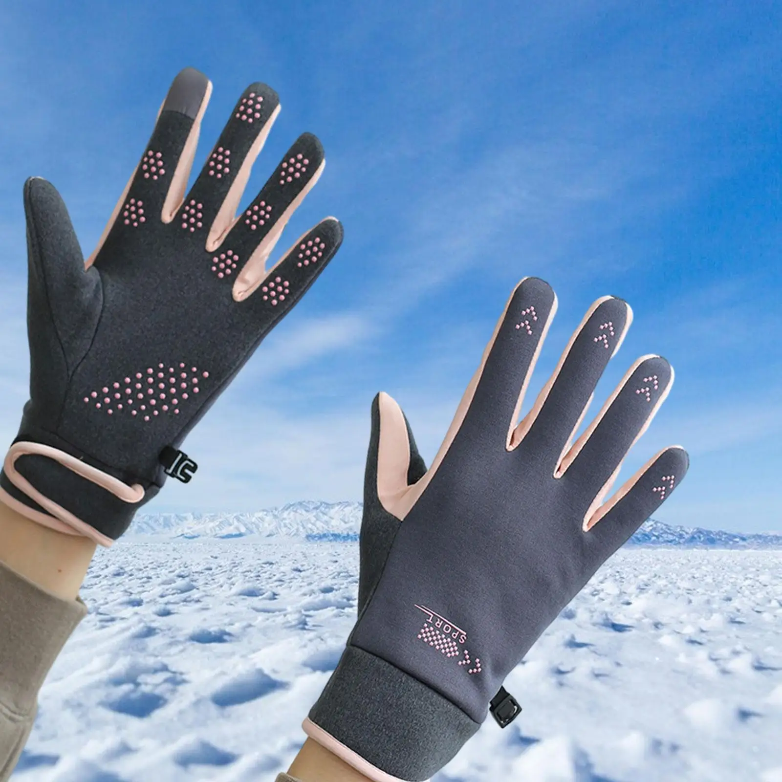 Winter Warm Cycling Gloves Touchscreen Gloves for Running Outdoor Biking