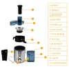 US New Item stocked multi-functional juicer 110V 400W Sliver Vegetable fruit carrot frying milk machine original juicer machine 3