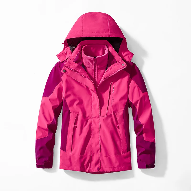 Down Jacket Parka Coat Parkas Coat Unisex Two-pieces Sets 3 in 1 Parkas Jackets Male New Arrived Winter Men Outdoor Jacket Waterproof Hiking Coat Windbreaker Coat